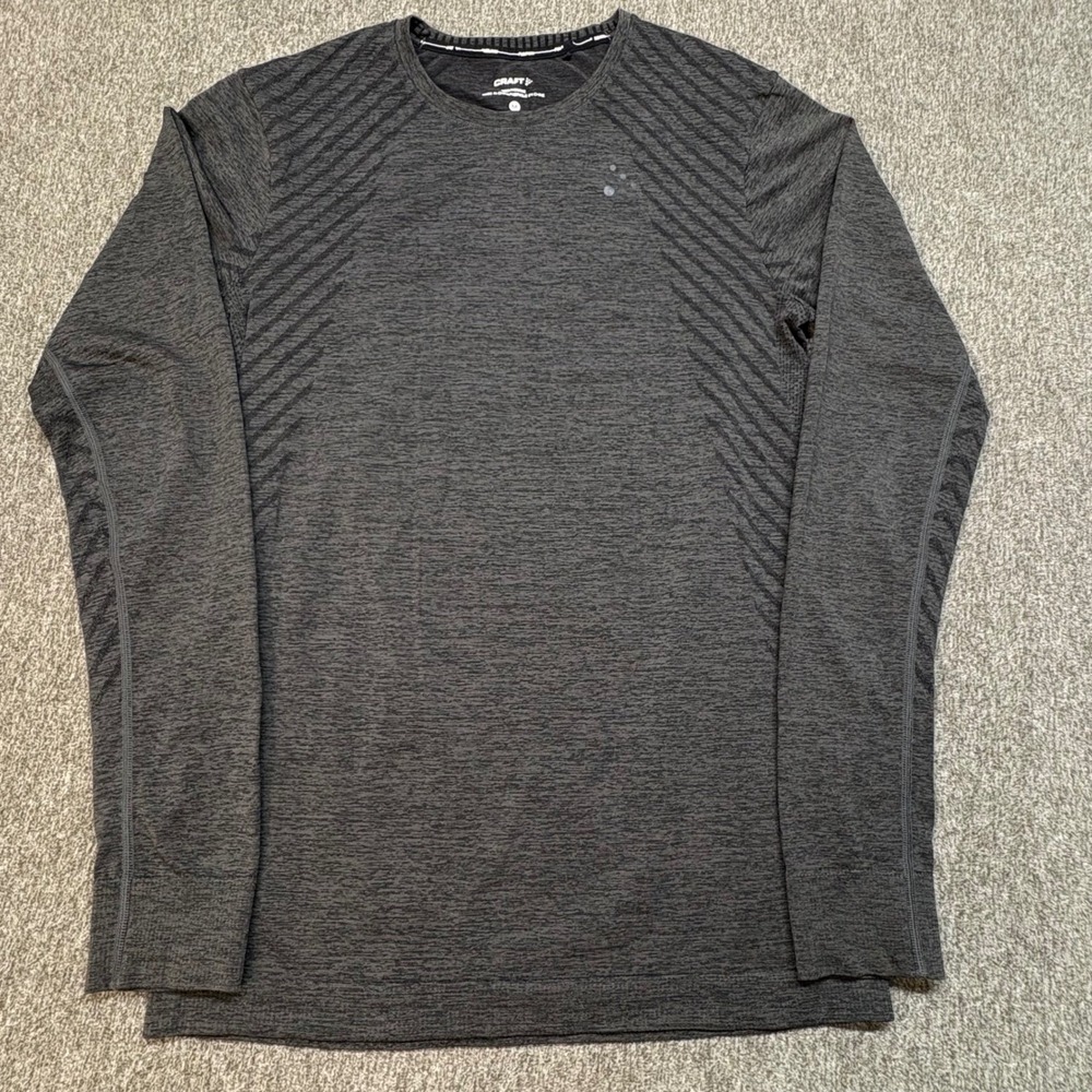 CRAFT Fuseknit Mens Long Sleeve Athletic Performance Shirt Hiking Ski‎ Hunt M